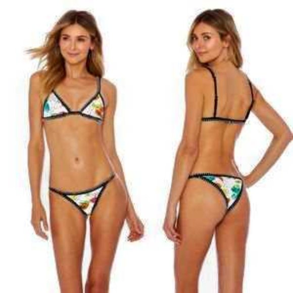 Ellejay XS Mara Tropical Fruit Bikini Top NWT - Picture 2 of 2
